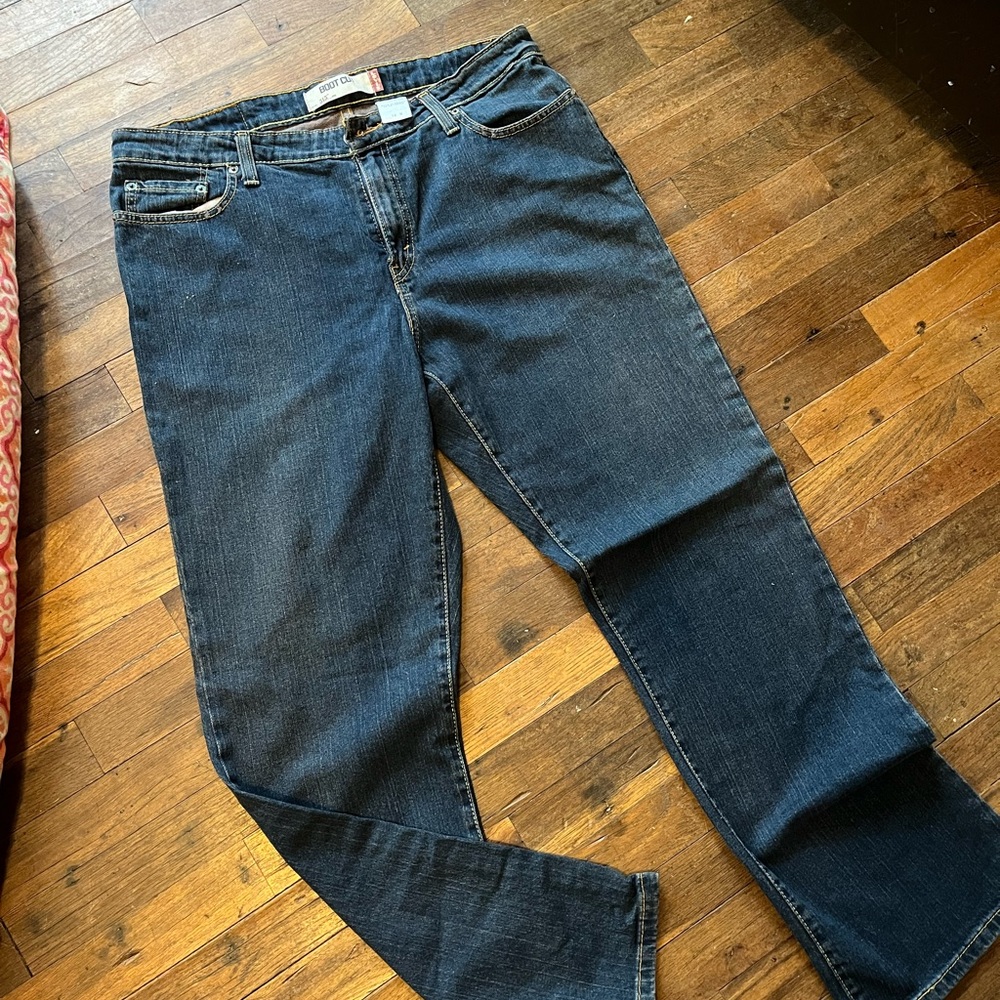 Levi's 515 Boot Cut Dark Blue Denim Jeans